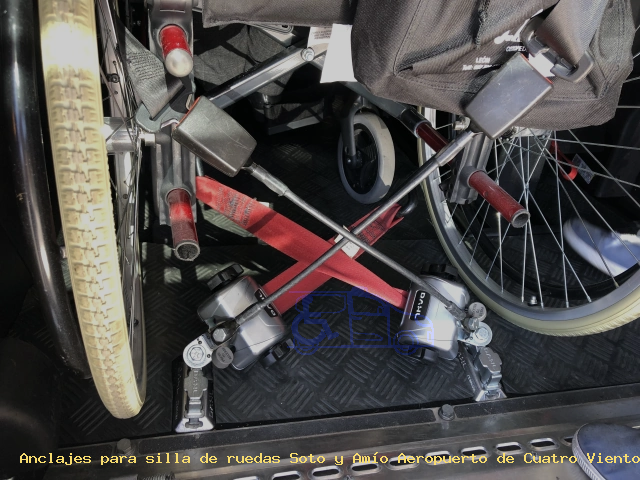 Fijaciones de silla de ruedas Soto y Amío Aeropuerto de Cuatro Vientos
